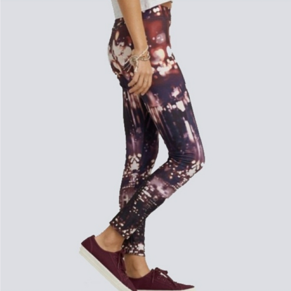 American Eagle City Lights Multi Print Leggings XS
